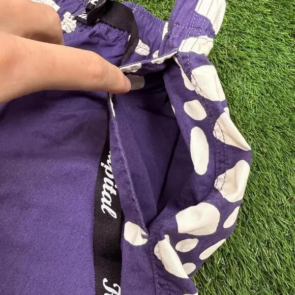 Kapital Purple Bandana Print Shorts